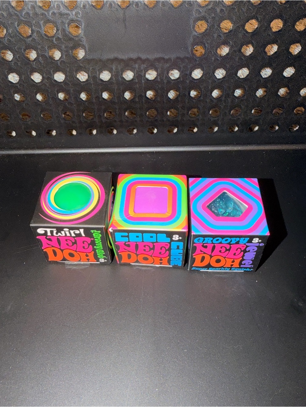 Cool Tone Mini Needoh Set - Twirl, Cool Cube & Groovy Jewel